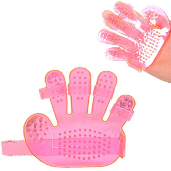 Pink Pet Grooming Glove - Image 3
