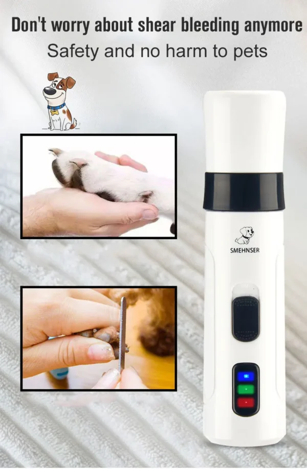 Rechargeable Dog Nail Grinders Nail Grooming Trimmer Tools