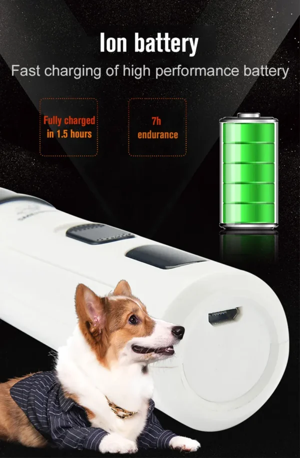 Rechargeable Dog Nail Grinders Nail Grooming Trimmer Tools - Image 7