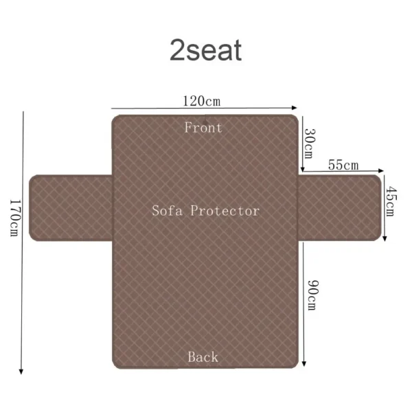 Waterproof Sofa Cover Quilted Anti-wear C - Image 2
