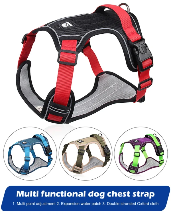 Dog Harness Reflective Tactical Vest Waterproof - Image 2