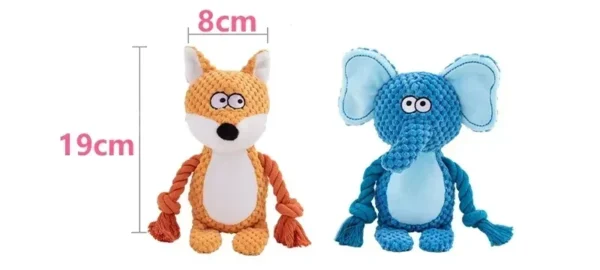Stuffed Raw Small Joint Dog Plush Chew Toy - Image 2