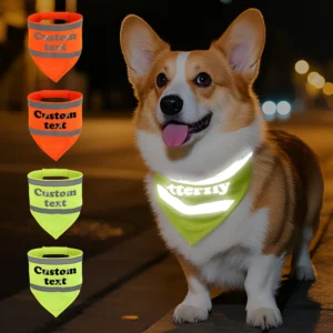 Personalized Dog Bandana Reflective Dogs Scarf