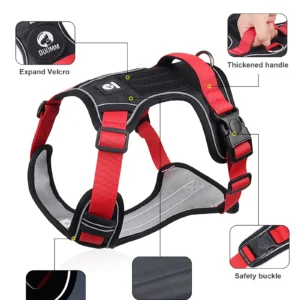 Dog Harness Reflective Tactical Vest Waterproof