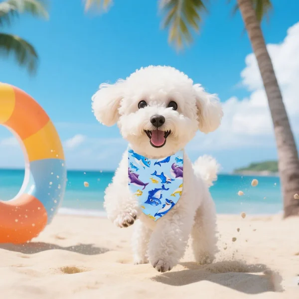 10PCS 2025New Dog Bandanas Beach Holiday - Image 4