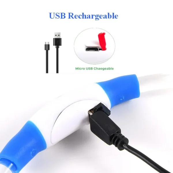 Rechargeable Safety LED Dog Collar Rechargeable - Image 4
