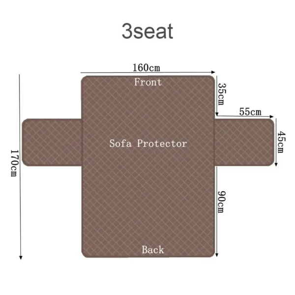 Waterproof Sofa Cover Quilted Anti-wear C - Image 3