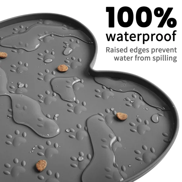 Pet Feeding Mat Silicone Dog Food Mat Anti-Slip And Waterproof - Image 4