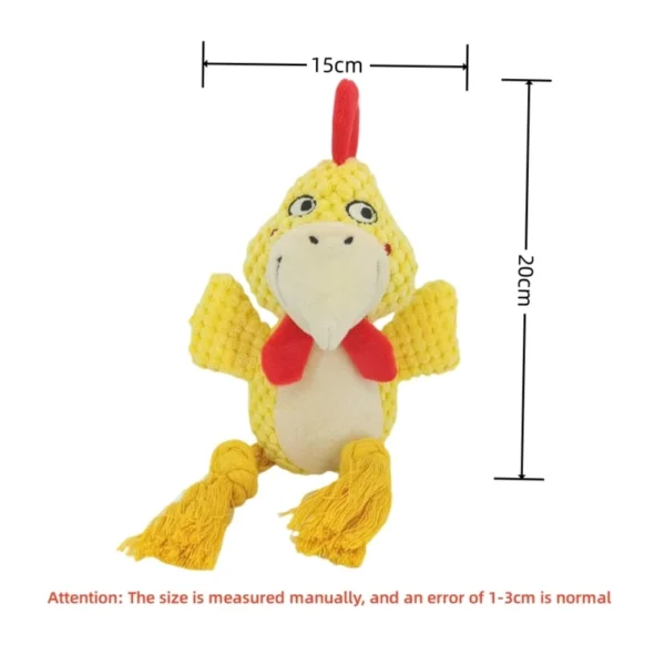 Stuffed Raw Small Joint Dog Plush Chew Toy - Image 4