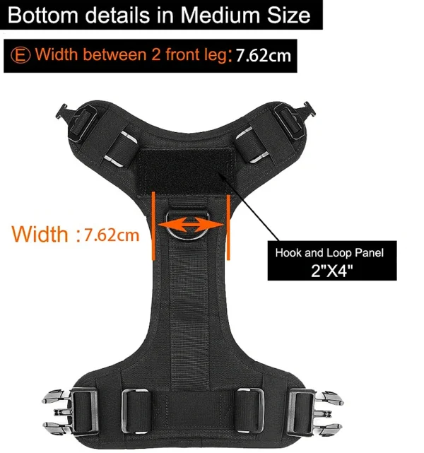 Tactical Military Vest Pet Training Dog Harness and Leash Set For All Breeds Dogs - Image 4